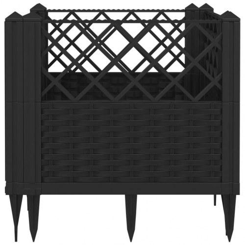 Plantekasse med spyd 43,5 x 43,5 x 43,5 cm