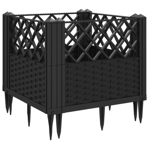 Plantekasse med spyd 43,5 x 43,5 x 43,5 cm
