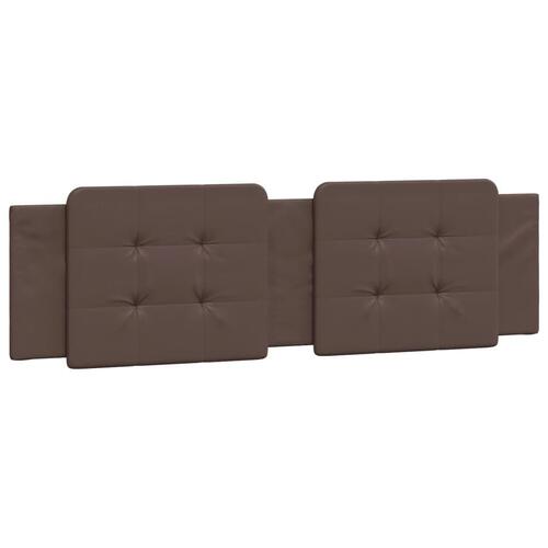 Sengeramme med LED-lys 100x200 cm kunstlæder brun