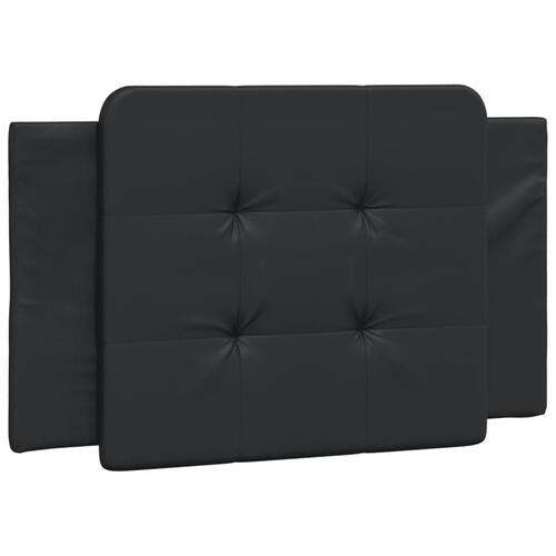 Sengeramme med LED-lys 90x190 cm kunstlæder sort