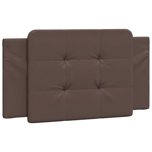 Gavlpude 100 cm kunstlæder brun