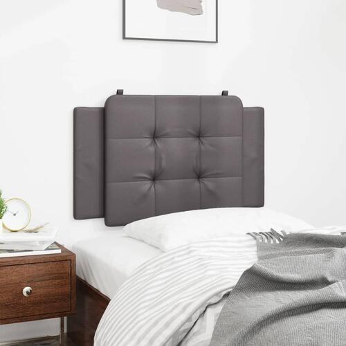 Gavlpude 80 cm kunstlæder grå