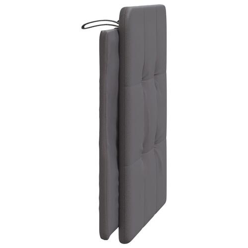 Gavlpude 80 cm kunstlæder grå