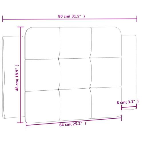 Gavlpude 80 cm kunstlæder grå