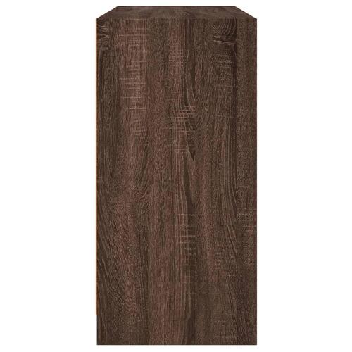 Skænk 102x37x75,5 cm konstrueret træ brun egetræsfarve