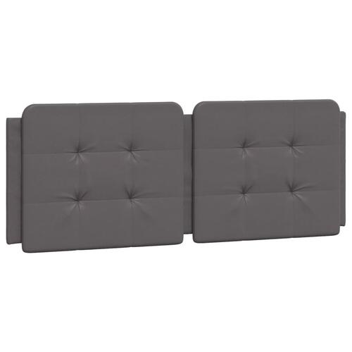 Gavlpude 120 cm kunstlæder grå
