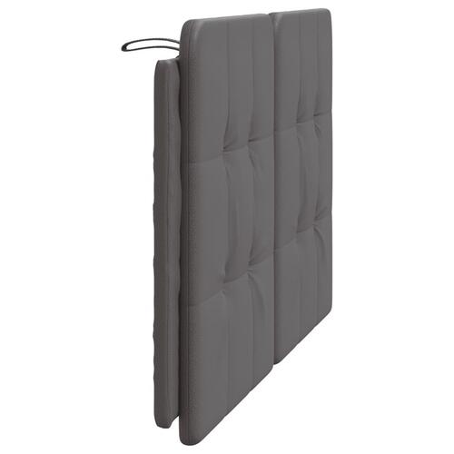 Gavlpude 120 cm kunstlæder grå