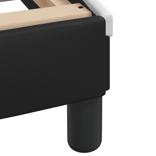 Sengeramme uden madras Zadar 180x200 cm kunstlæder sort og hvid