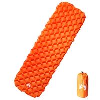 1-personers campingmadras 190x58x6 cm oppustelig orange