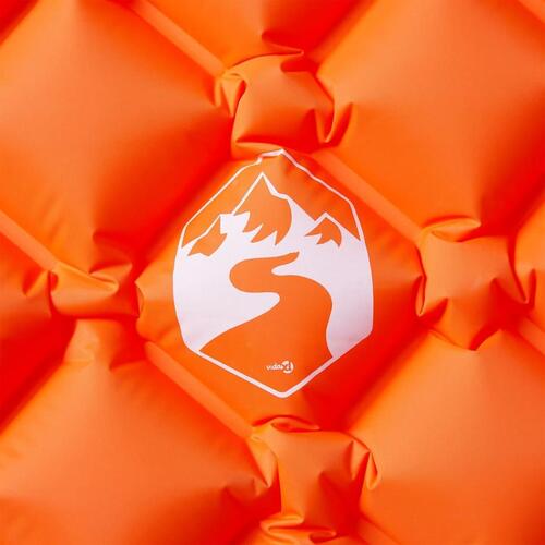 1-personers campingmadras 190x58x6 cm oppustelig orange