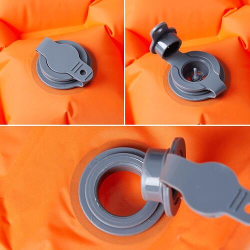 1-personers campingmadras 190x58x6 cm oppustelig orange