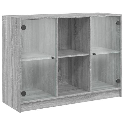Skænk 102x37x75,5 cm konstrueret træ grå sonoma-eg