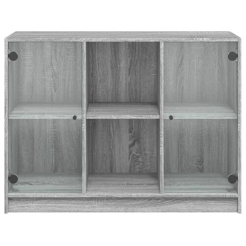 Skænk 102x37x75,5 cm konstrueret træ grå sonoma-eg