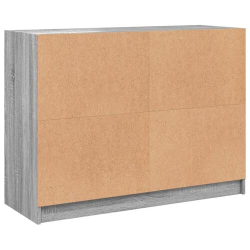 Skænk 102x37x75,5 cm konstrueret træ grå sonoma-eg