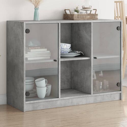 Skænk 102x37x75,5 cm konstrueret træ betongrå