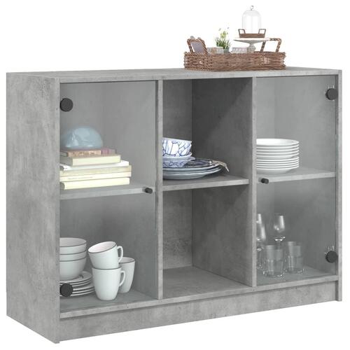 Skænk 102x37x75,5 cm konstrueret træ betongrå