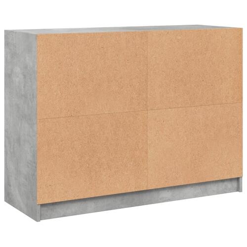 Skænk 102x37x75,5 cm konstrueret træ betongrå