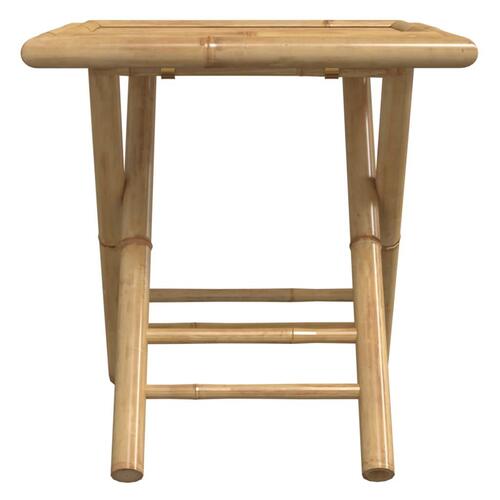 Foldbart havebord 45x45x45 cm bambus