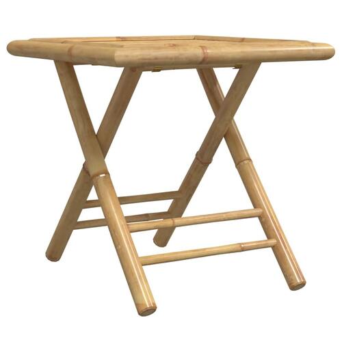 Foldbart havebord 45x45x45 cm bambus