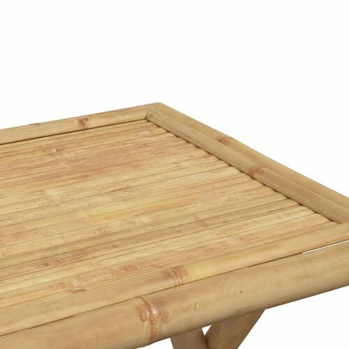 Foldbart havebord 45x45x45 cm bambus