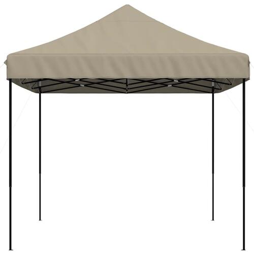 Foldbart pop up-festtelt 440x292x315 cm gråbrun