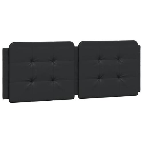 Gavlpude 120 cm kunstlæder sort