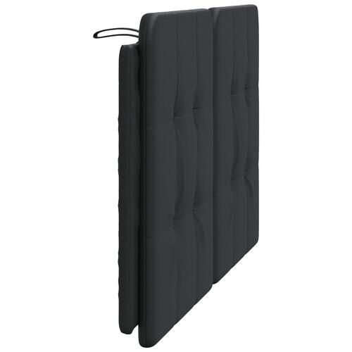 Gavlpude 140 cm kunstlæder sort