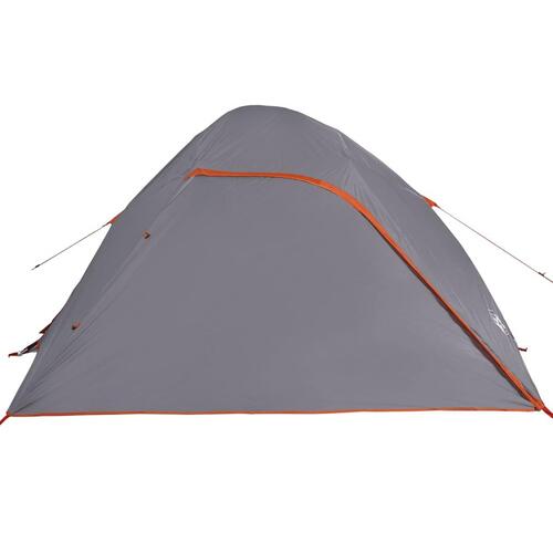 4-personers campingtelt vandafvisende grå