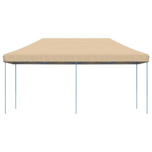 Foldbart pop up-festtelt 580x292x315 cm beige