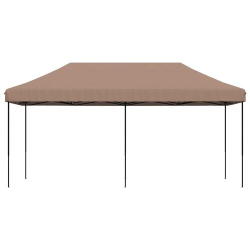 Foldbart pop up-festtelt 580x292x315 cm brun