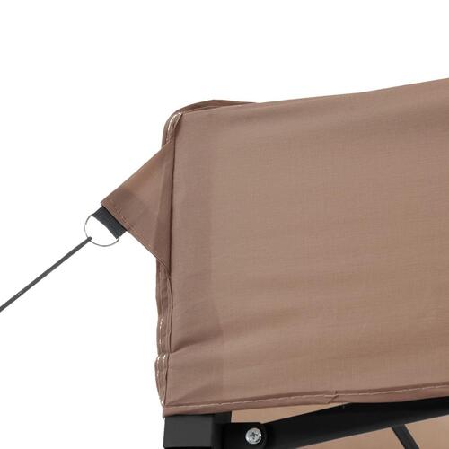 Foldbart pop up-festtelt 580x292x315 cm brun