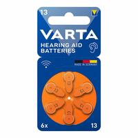 Batteri til høreapparat Varta Hearing Aid 13 6 enheder