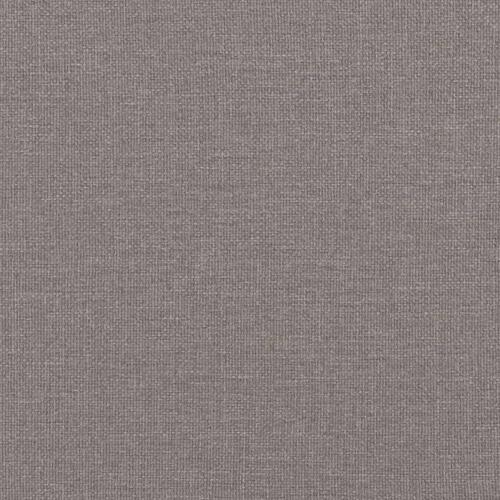 Seng med madras 140x200 cm stof gråbrun