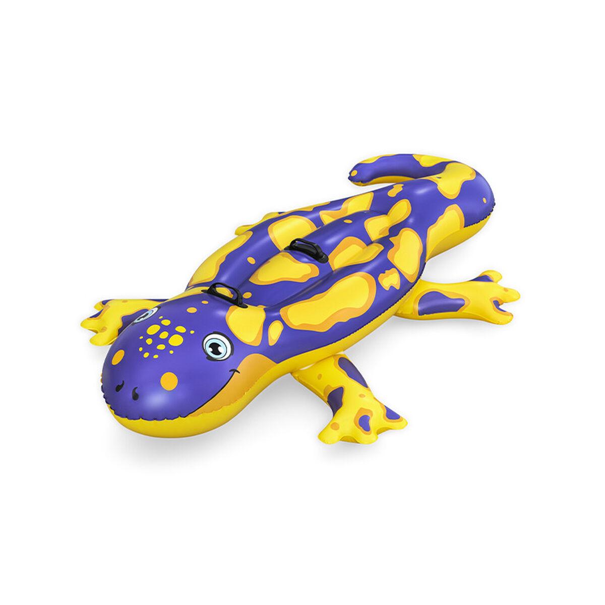 Bestway oppustelig bademadras - salamander, 191 × 119 cm / 112 × 180 × 35 cm billede