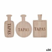 Serveringsbakke Quid Tapas Træ (36 Enheder)