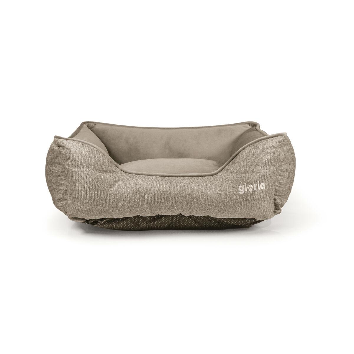 Hund Bed Gloria Cadaqués Beige 60 x 50 cm Rektangulær