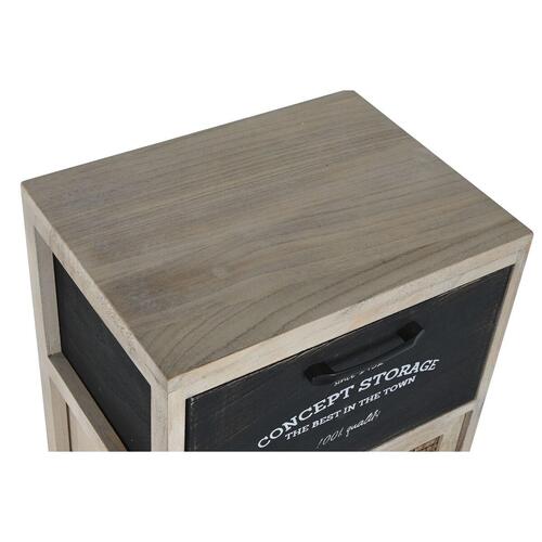 Kommode Home ESPRIT Sort Natur Træ 40 x 30 x 73,5 cm