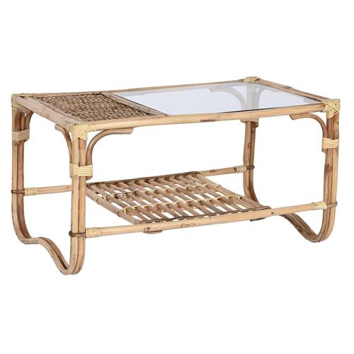Sofabord Home ESPRIT Natur Bambus Rattan 76 x 46 x 40 cm
