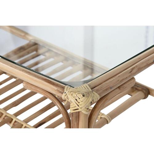 Sofabord Home ESPRIT Natur Bambus Rattan 76 x 46 x 40 cm