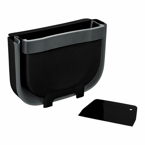 Skabsdør affaldsspand Wenko Fago 55028100 5 L Sort Foldbar
