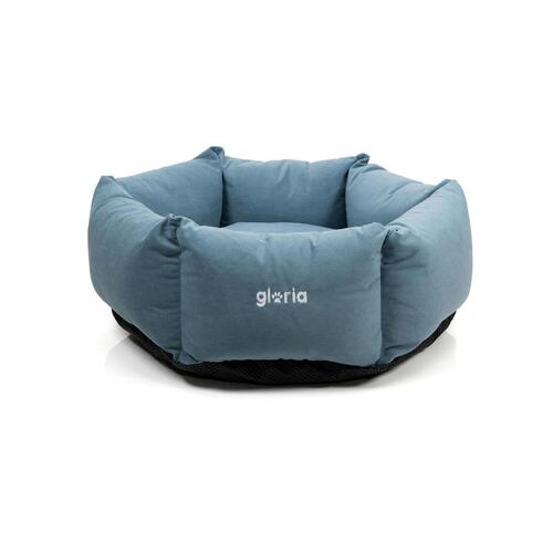 Hund Bed Gloria Hondarribia Blå 75 x 75 cm Sekskantet