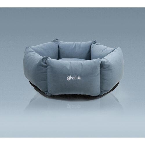 Hund Bed Gloria Hondarribia Blå 75 x 75 cm Sekskantet