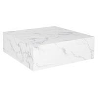 Sofabord Home ESPRIT Hvid Træ MDF 90 x 90 x 35 cm