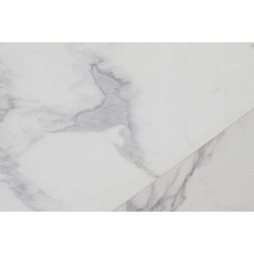 Sofabord Home ESPRIT Hvid Træ MDF 90 x 90 x 35 cm