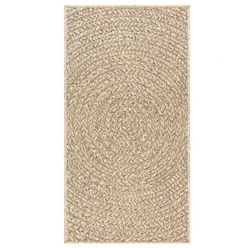 Gulvtæppe ZIZUR 100x200 cm jute-look indendørs og udendørs