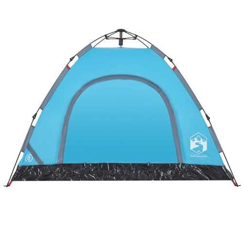 3-personers campingtelt quick-release blå