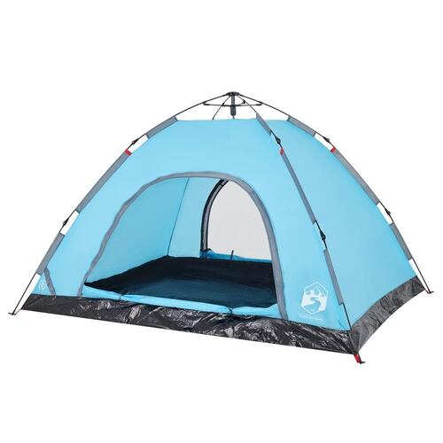 4-personers campingtelt quick-release blå