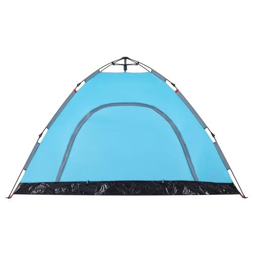 4-personers campingtelt quick-release blå