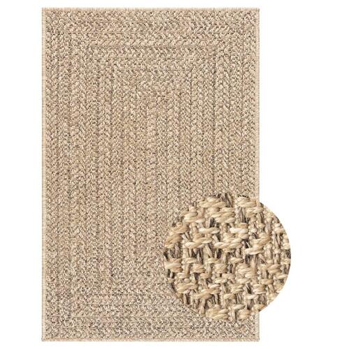 Gulvtæppe ZIZUR 240x340 cm jute-look indendørs og udendørs
