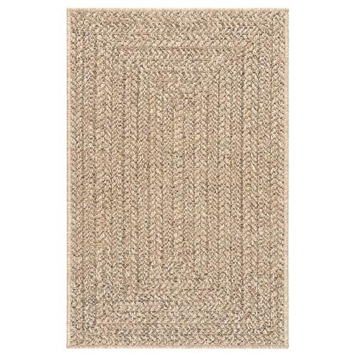 Gulvtæppe ZIZUR 240x340 cm jute-look indendørs og udendørs